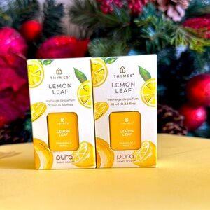 Thymes Lemon Leaf Pura Smart Home Plug-in Diffuser Refills - Pack of 2